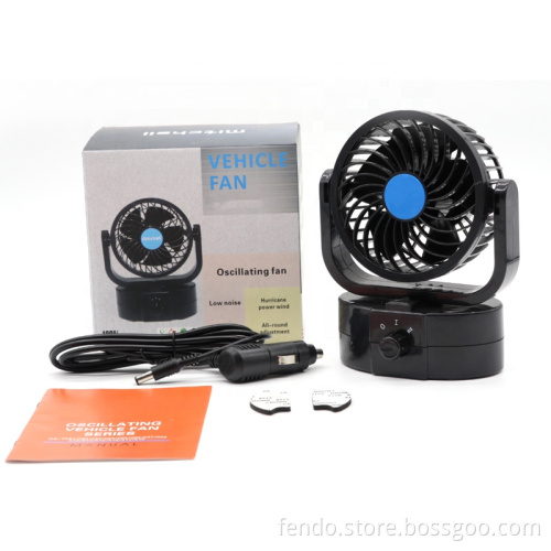 4 Inch Auto Oscillating 12v/24v Car Cooling Fan